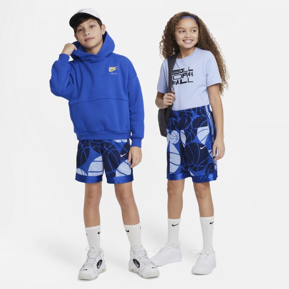 NIKE KIDS BIG BOYS BIG GIRLS DRI-FIT ELITE BASKETBALL SHORTS BLUE #nike